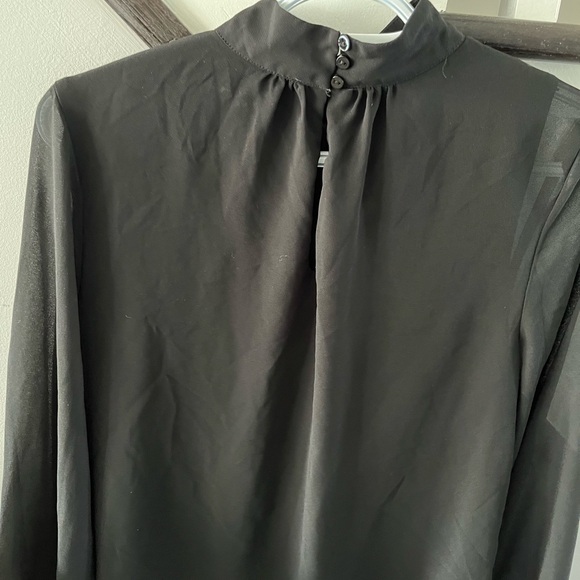 Black long sleeve blouse - Picture 2 of 2